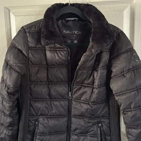 Nautica Sz Medium Black Women’s Coat, No Hood - Picture 7 of 15